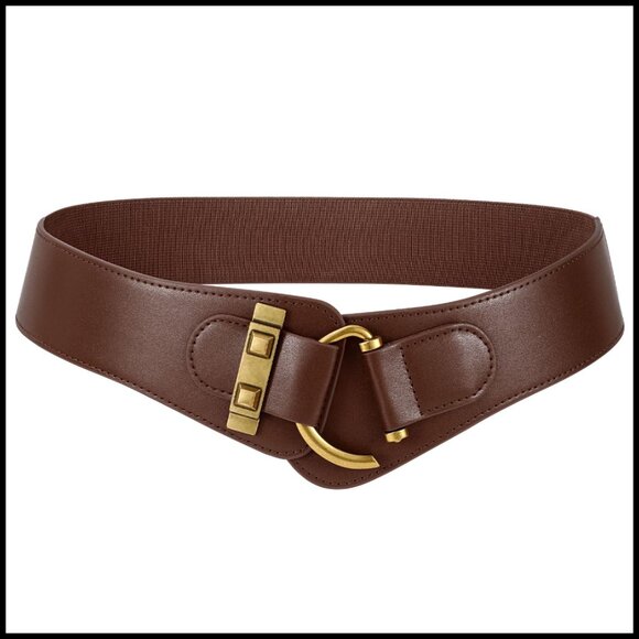 Vintage Stretchy Waist Belt Elastic Wide Waistband Retro Elegant Accessory main image 5